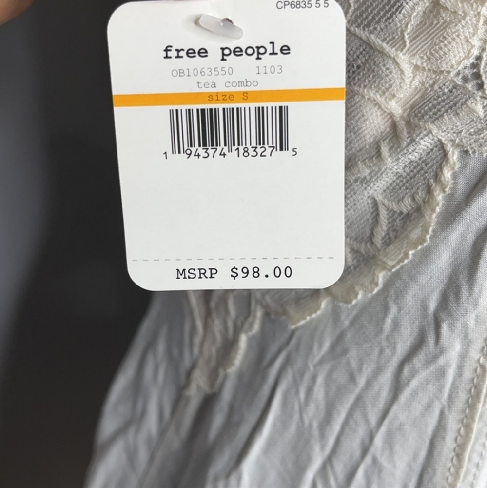 New! FREE PEOPLE WOMEN'S TABLE FOR 2 TRAPEZE DRESS - Picture 2 of 7